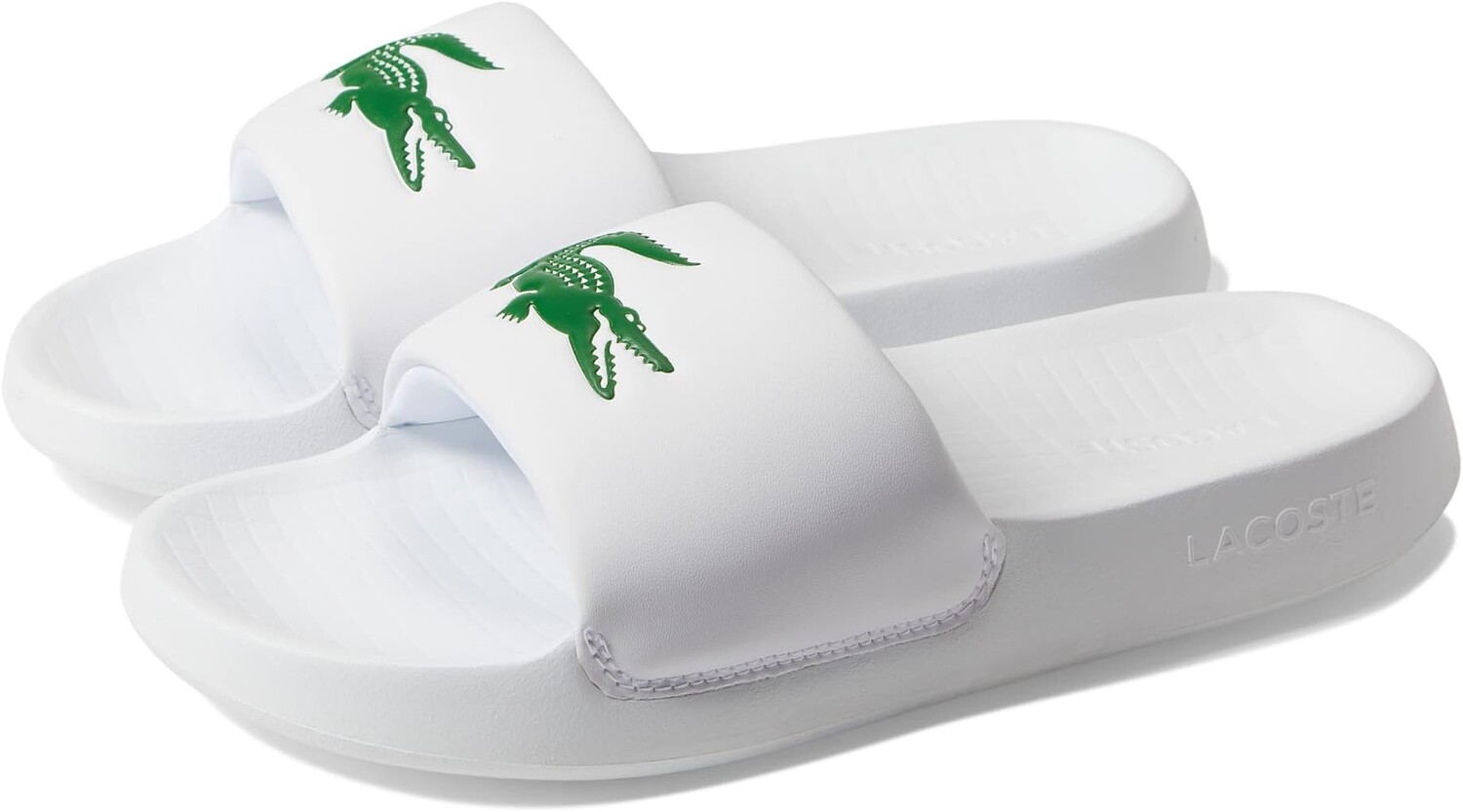 Сандалии на плоской подошве Croco 1.0 123 1 Lacoste, цвет White/Green сандалии lacoste croco 2 0 evo 123 1 цвет off white green