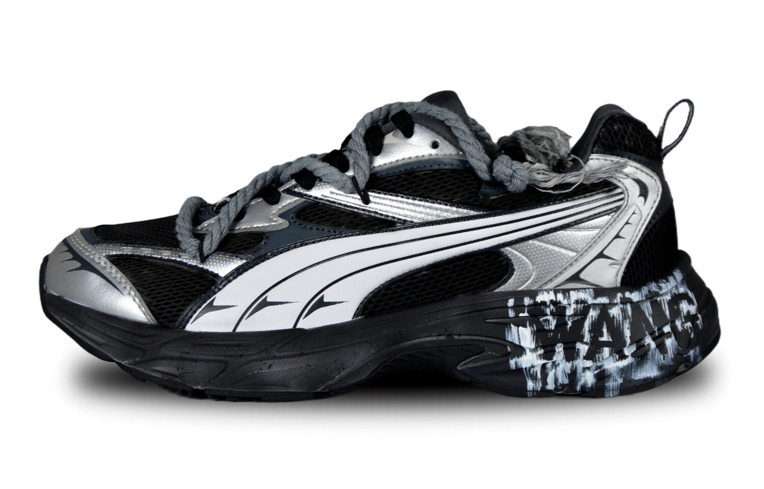 

Кроссовки Puma Morphic Chunky Sneakers Unisex Low-top Black, белый