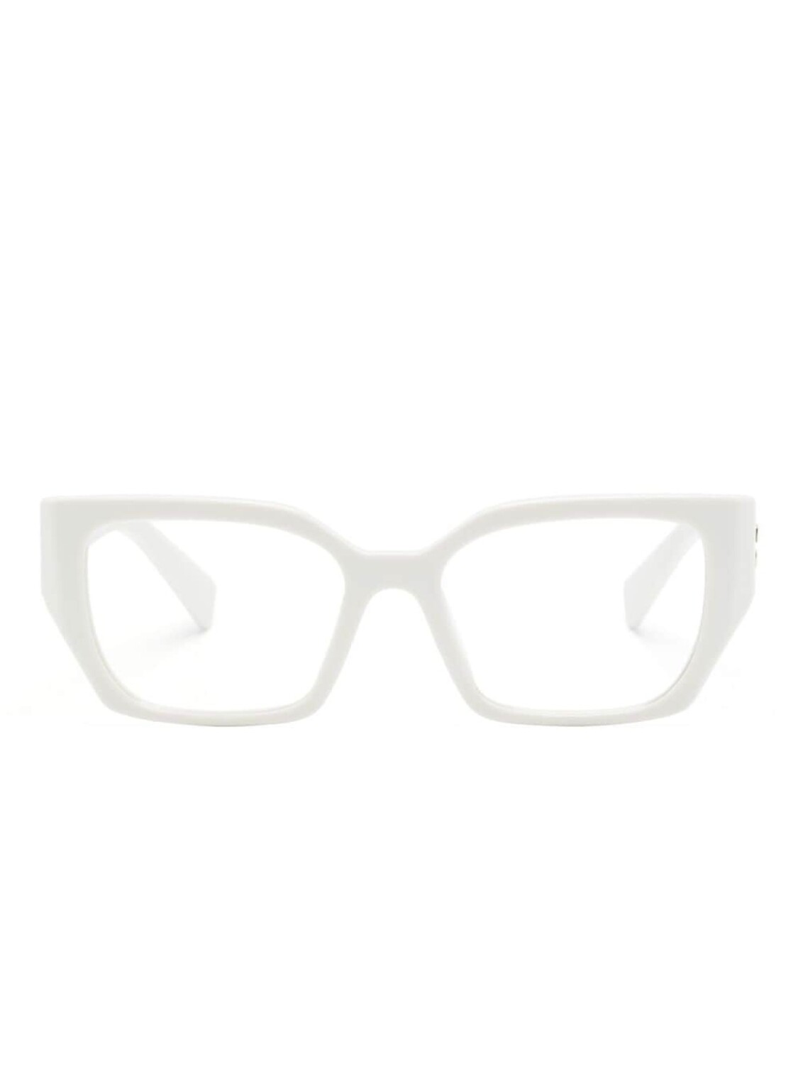 

Miu Miu Eyewear очки в прямоугольной оправе с логотипом, белый