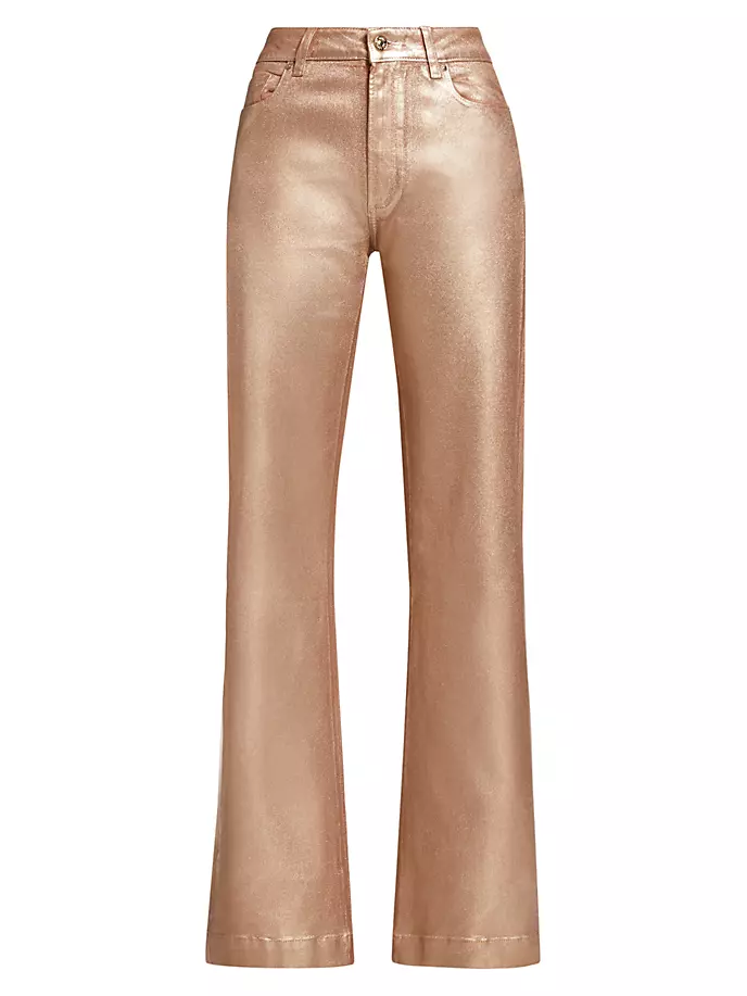 Блестящие брюки Leenah Paige, цвет pink champagne luxe coating