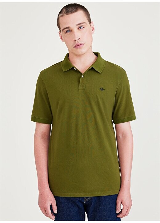 

Зеленая мужская футболка-поло A1159-0071 Dockers, зеленый