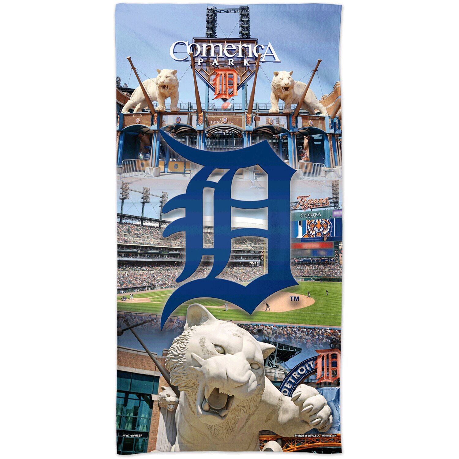 

Пляжное полотенце WinCraft Detroit Tigers 30 x 60 дюймов Ballpark Spectra