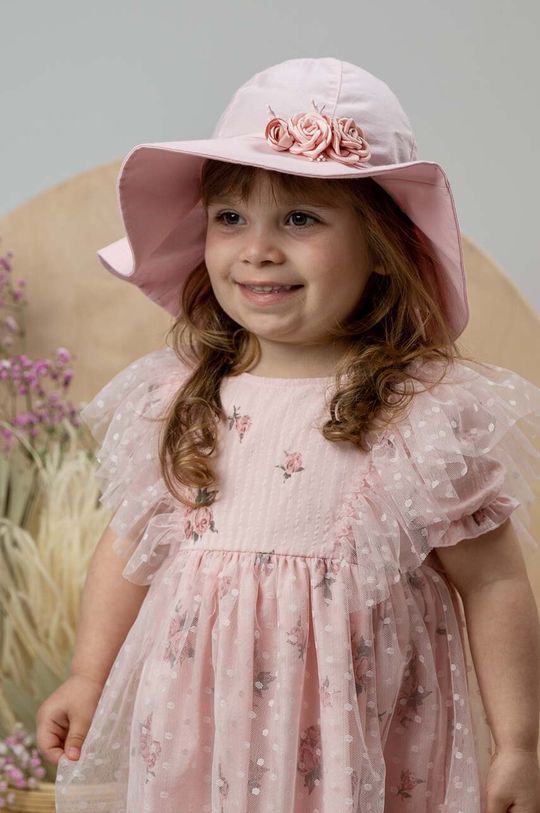 Jamiks Детская шапка из хлопка KATRINE, розовый