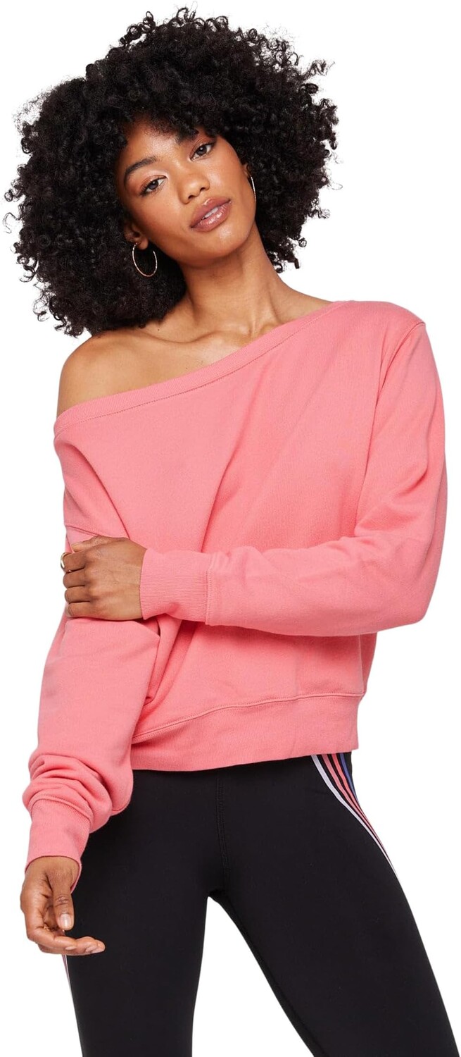 

Толстовка Vida Off Shoulder Spiritual Gangster, коралловый, Красный