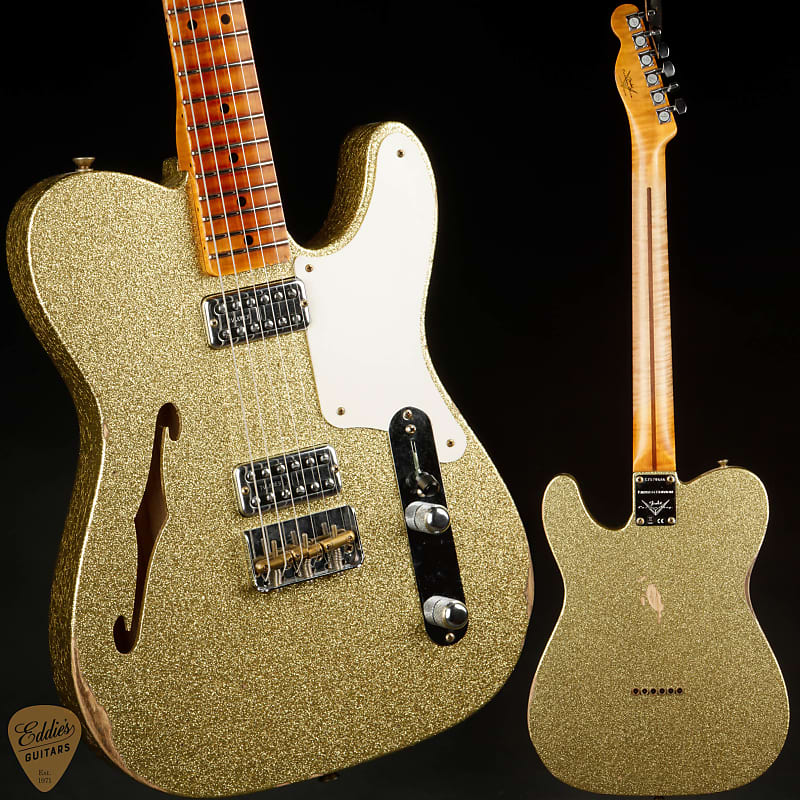 caney oro ligero Электрогитара Fender Custom Shop Limited Edition Caballo Tono Ligero Telecaster Relic - Aged Gold Sparkle