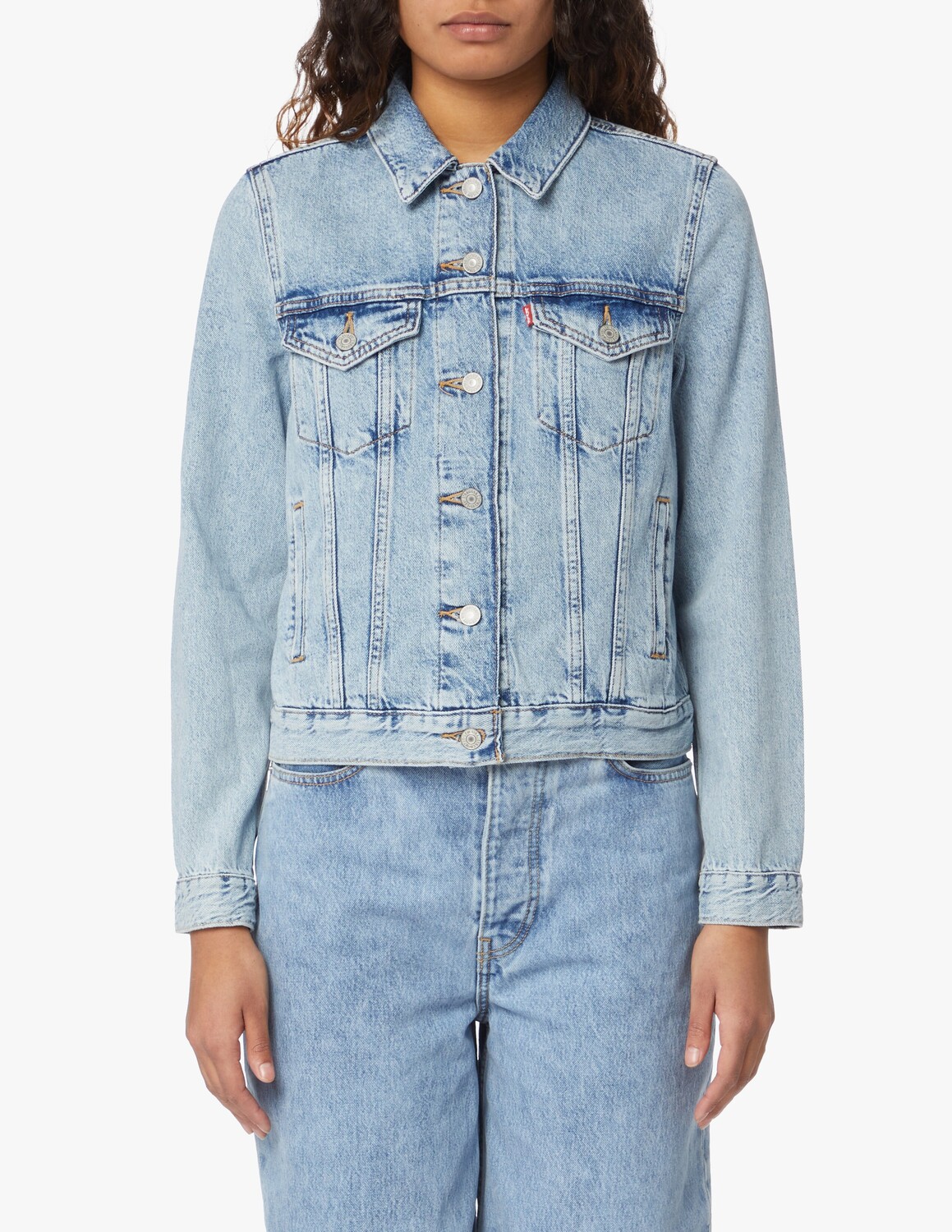 

Узкая джинсовая куртка Trucker Levi's, цвет Medio