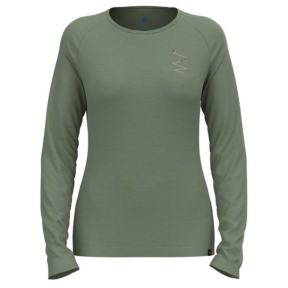 

Футболка с длинным рукавом Odlo Ascent Merino 200, зеленый