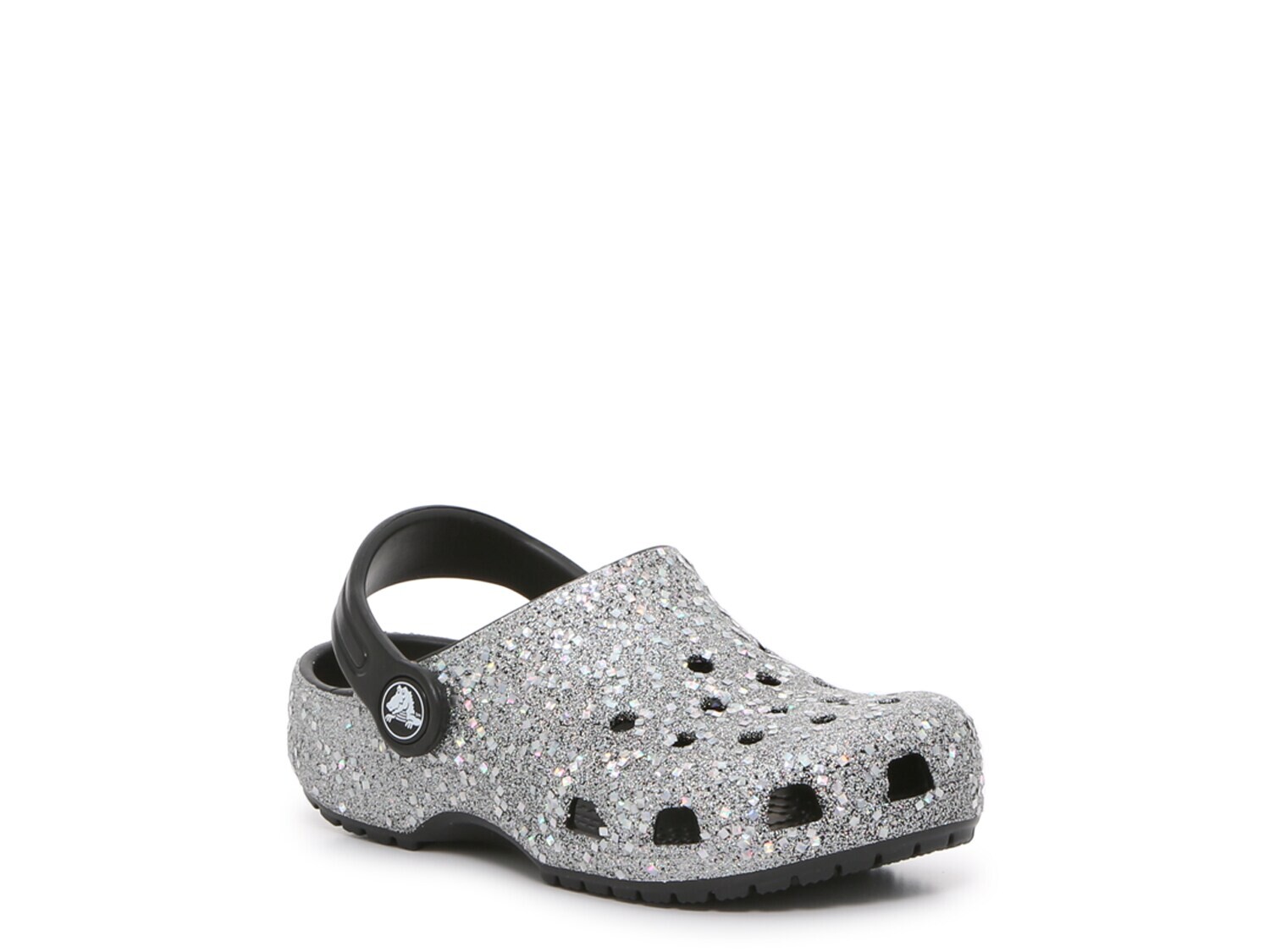 

Сабо Crocs детские, серебряный-черный