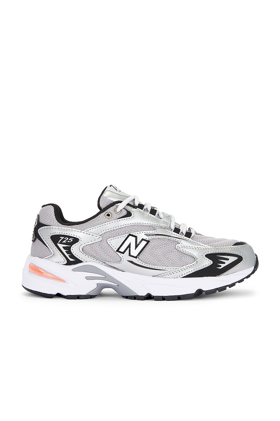 

Кроссовки мужские 725v1 New Balance, цвет Metallic Silver, Raincloud, & Black