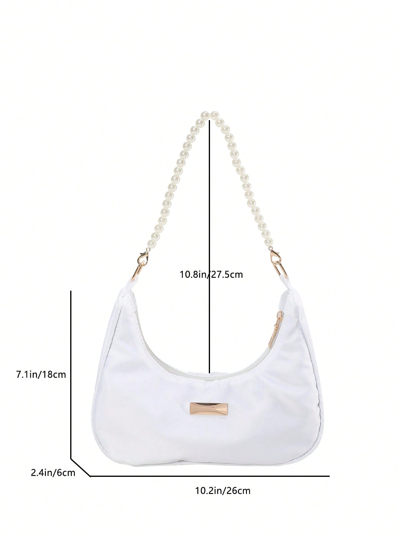 Распродажа в Черную пятницу, белый цепочка с жемчугом креативная модная цепочка для сумок изысканная портативная сумка аксессуары для украшения багажа