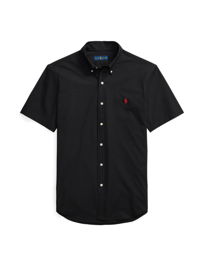 Рубашка индивидуального кроя с коротким рукавом Polo Ralph Lauren, черный 9 шт автомобильные наклейки для polo mk5 6r polo 2018 2017 2011