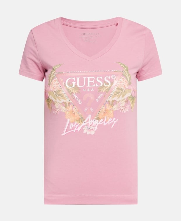 

Футболка Guess, светло-розовый
