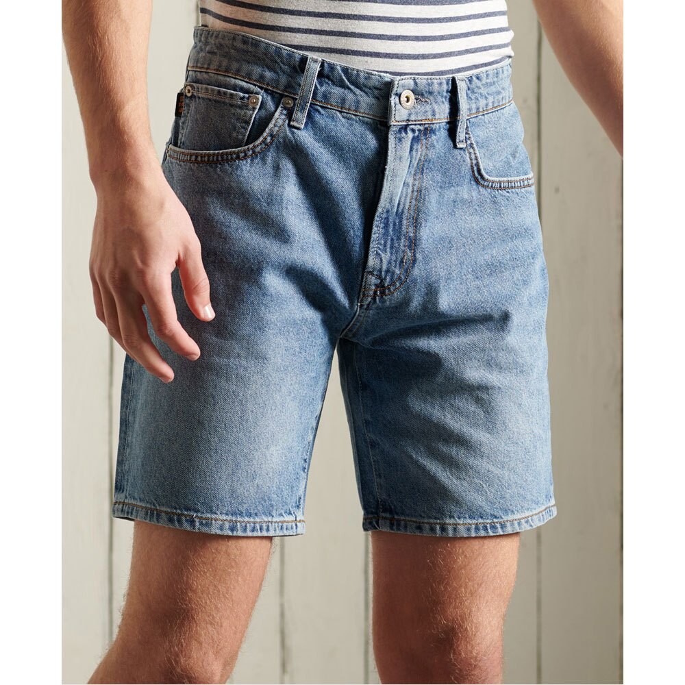 

Шорты Superdry Taper Denim, синий