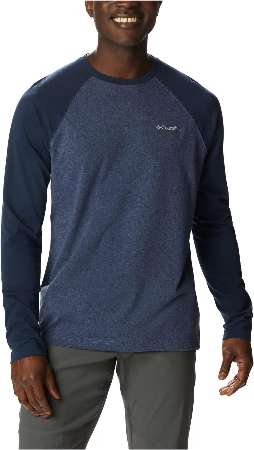 

Футболка Thistletown Hills реглан Columbia, цвет Dark Mountain/Collegiate Navy Heather