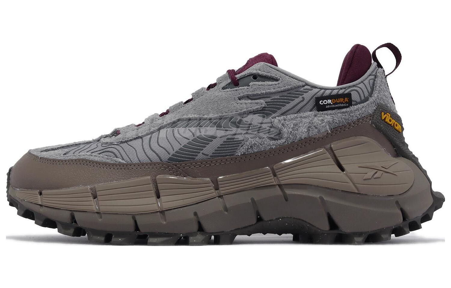 

Кроссовки Reebok Zig Kinetica 2.5 Edge 'Grey Burgundy', серый