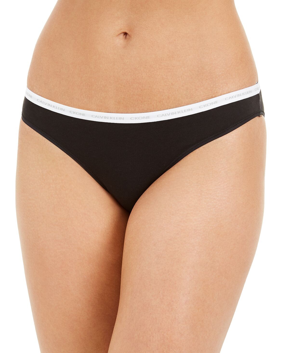 

Нижнее белье бикини CK One из хлопка одинарное QD3785 Calvin Klein, черный