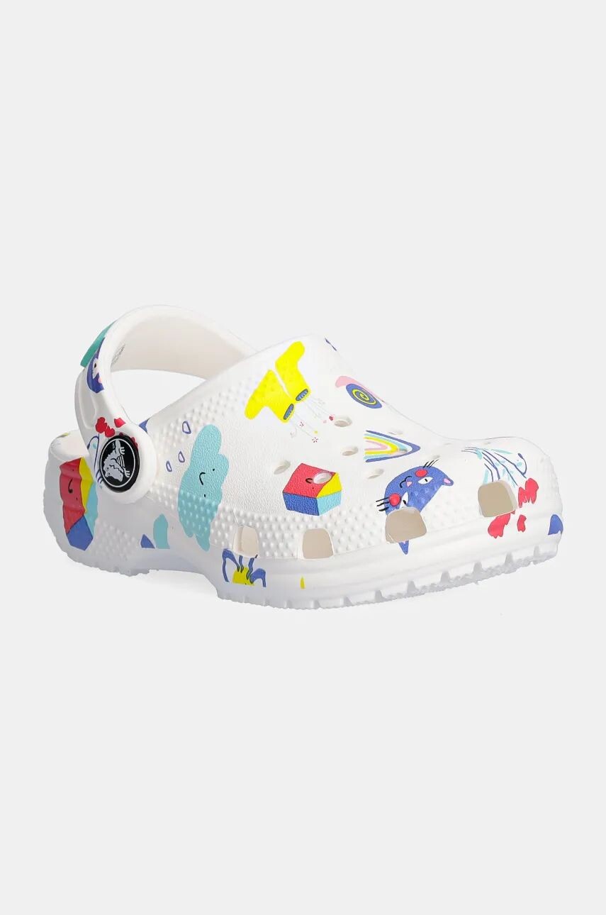 

Детские тапочки Crocs CLASSIC DOODLE PRINT CLOG, белый