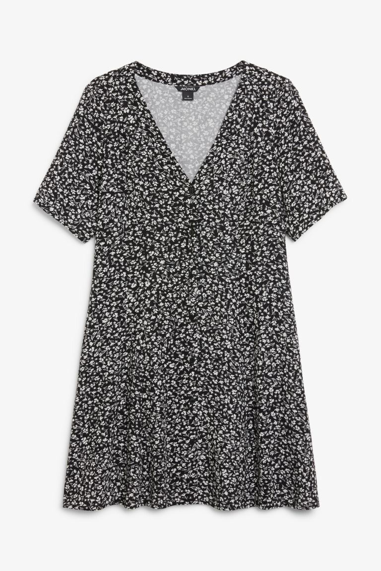 

Мини-платье с V-образным вырезом Monki