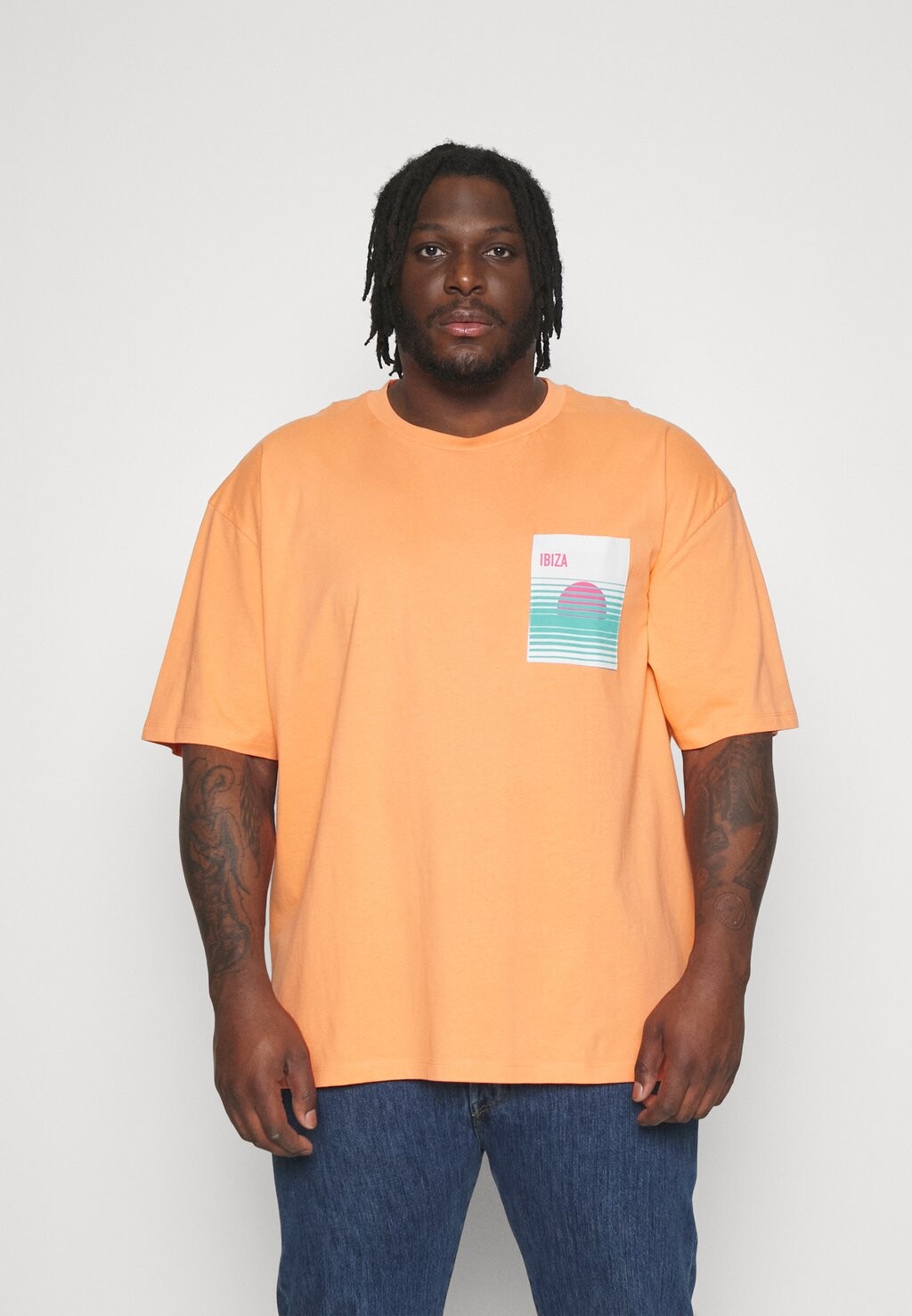 

Футболка с принтом OVERSIZED TEE Jack's Sportswear, цвет bright coral