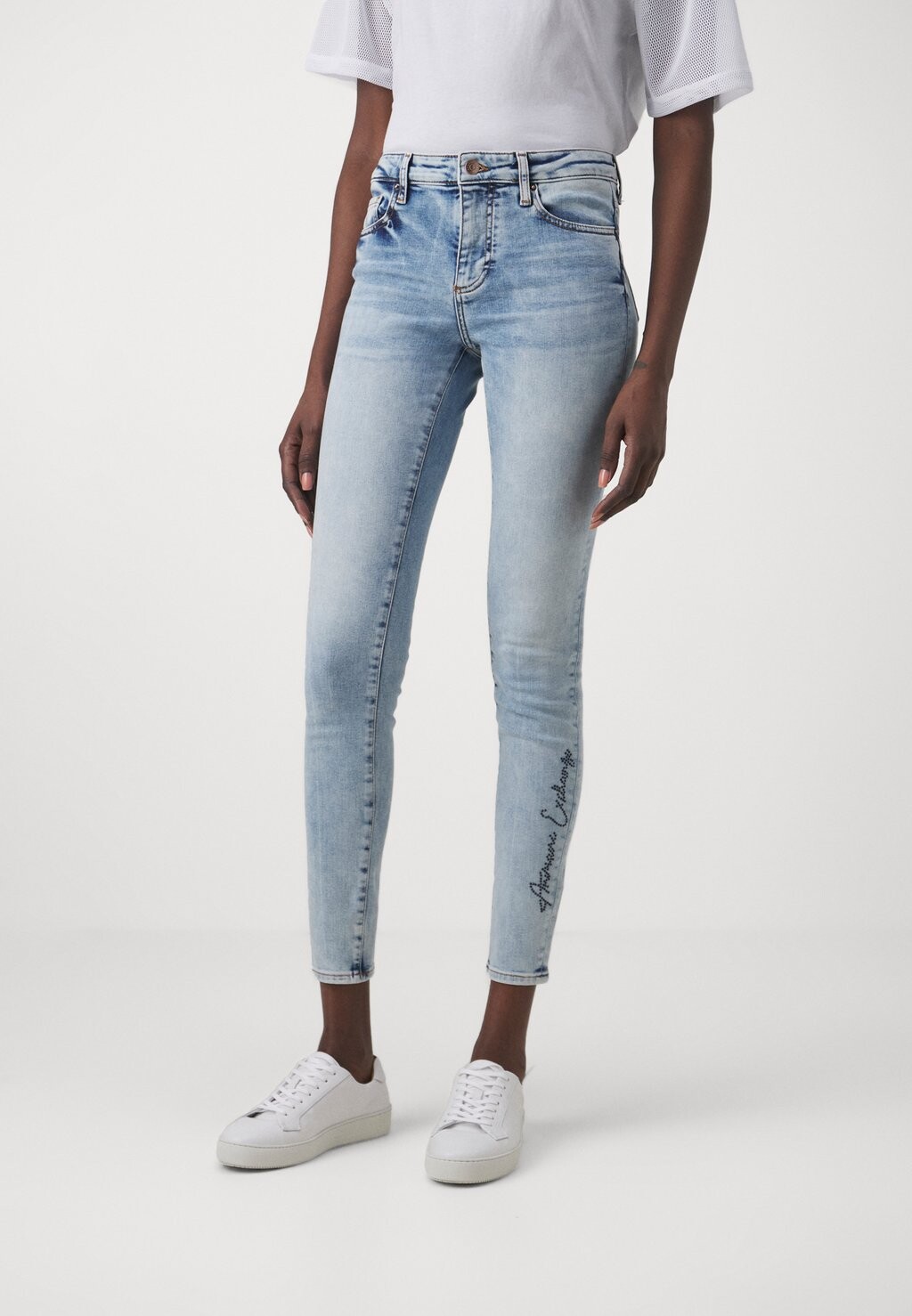 

Джинсы скинни Armani Exchange, синий деним