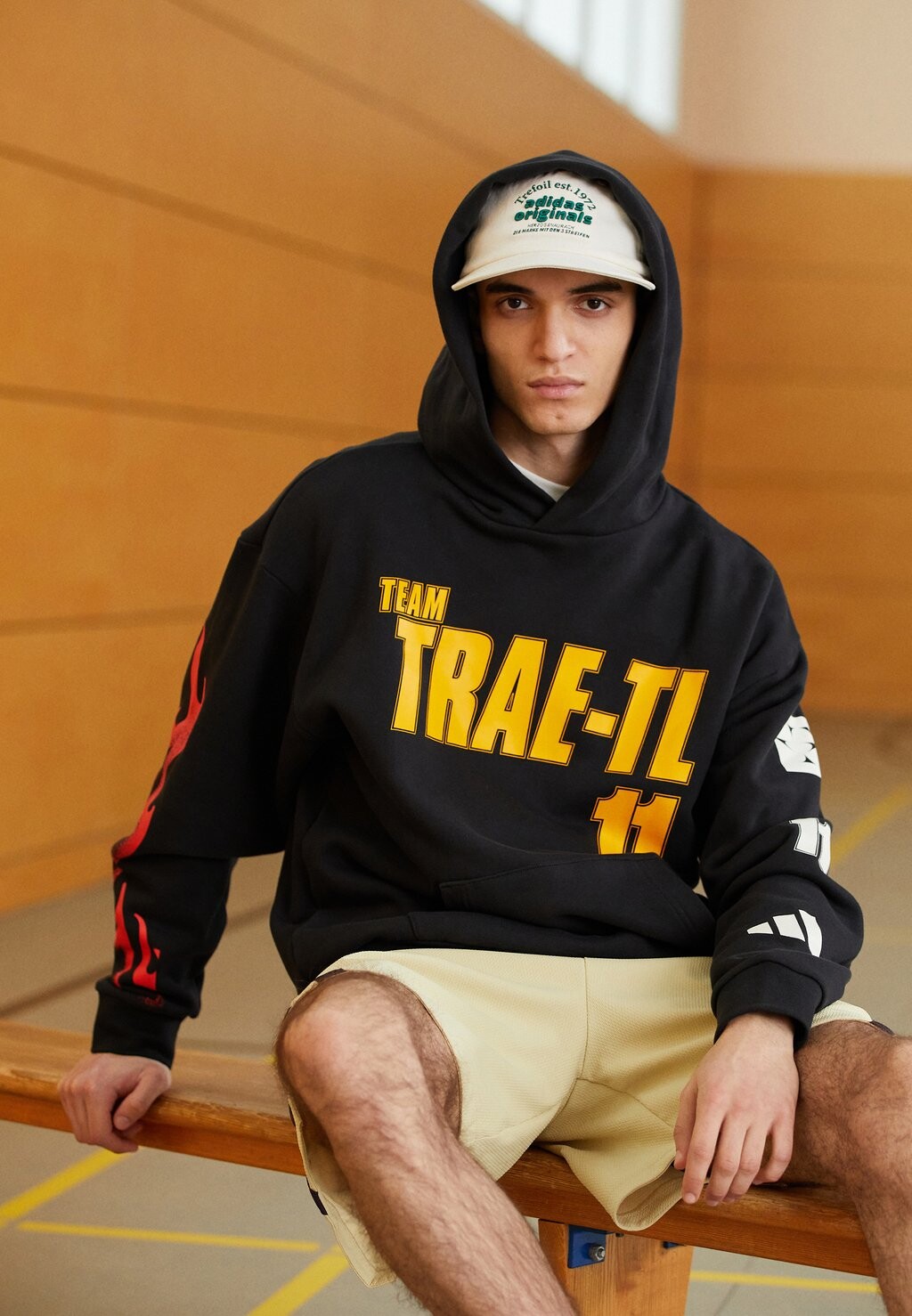 

Толстовка TEAM TRAE HOODY adidas Performance, цвет black
