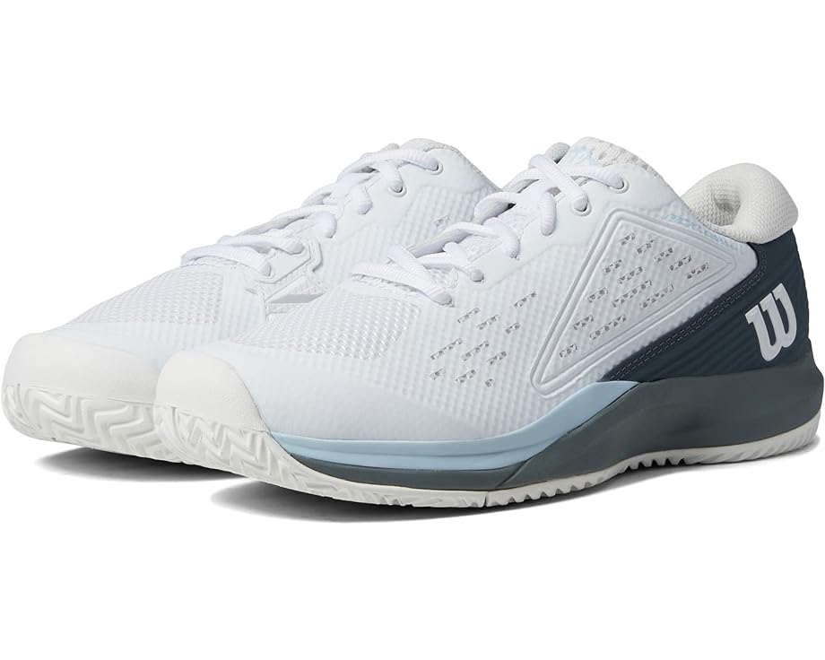 Кроссовки Wilson Rush Pro Ace Pickleball Shoes, цвет White/Stormy Weather/Baby Blue