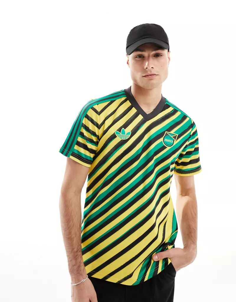 

Футболка adidas Football Jamaica JFF из джерси adidas performance