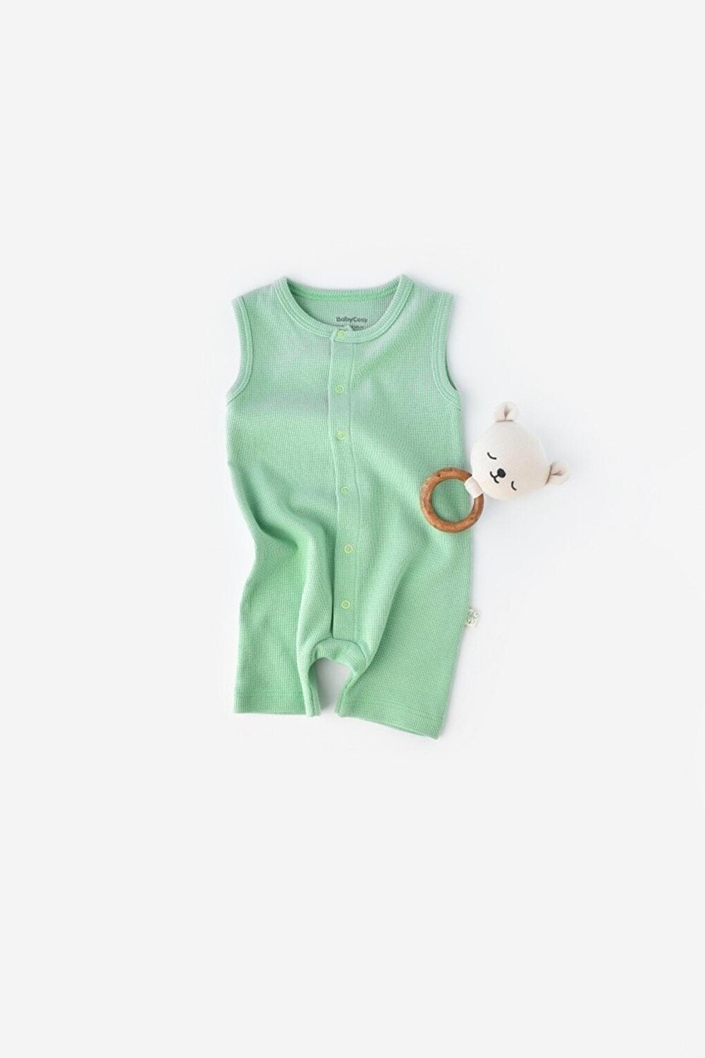 

Органический комбинезон с вафельными бретелями csyw1007 BabyCosy Organic Wear