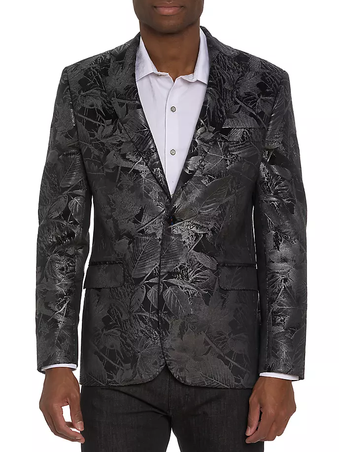 

Бархатное спортивное пальто Wanderlust Robert Graham, черный