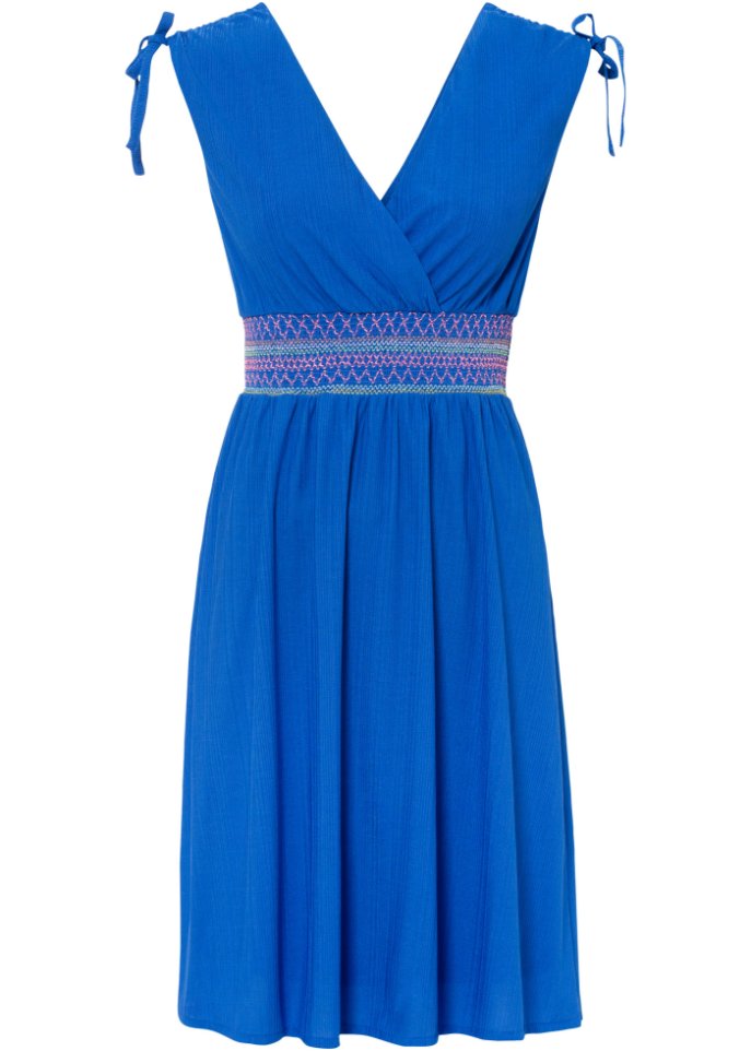 Платье с рюшами Bodyflirt Boutique, синий