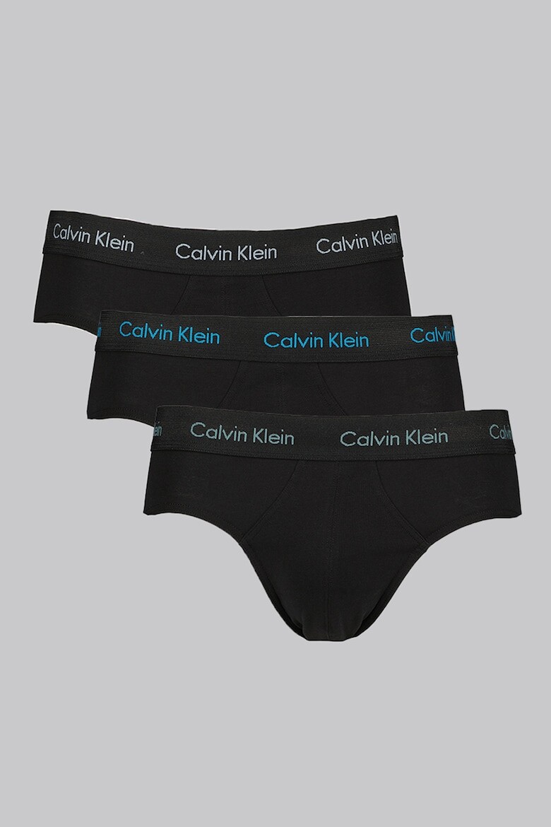 

Трусики с логотипом на талии - 3 пары Calvin Klein, черный