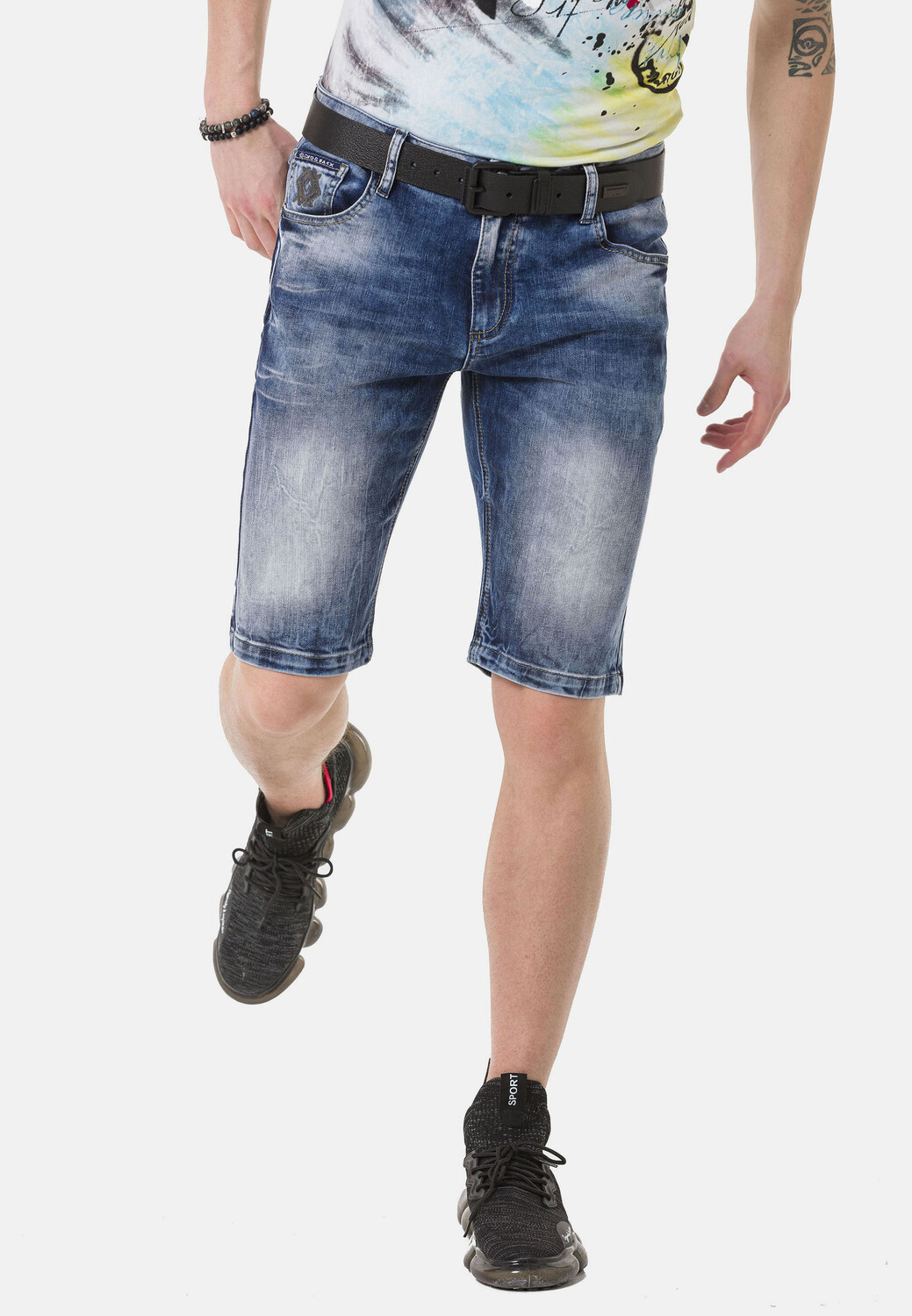 

Тканевые шорты Cipo & Baxx Jeans, синий