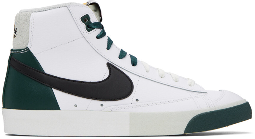 

Бело-зеленые кроссовки премиум-класса Blazer Mid '77 Nike