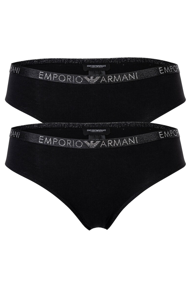 

Essential 17559 Трусы с логотипом, 2 пары Emporio Armani, черный