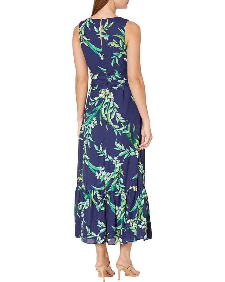 

Платье Tommy Bahama Floral Glow Sleeveless Maxi Dress, цвет Island Navy