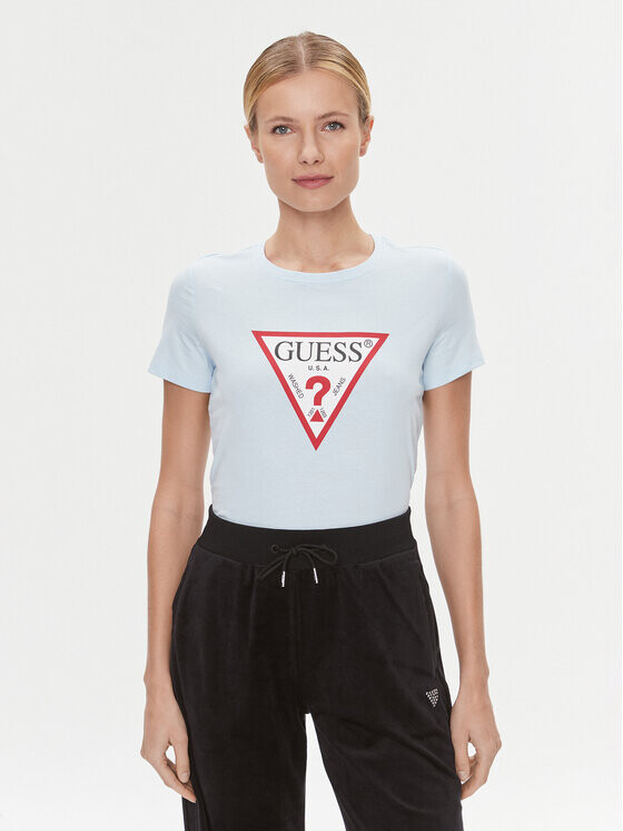 

Футболка узкого кроя Guess, синий