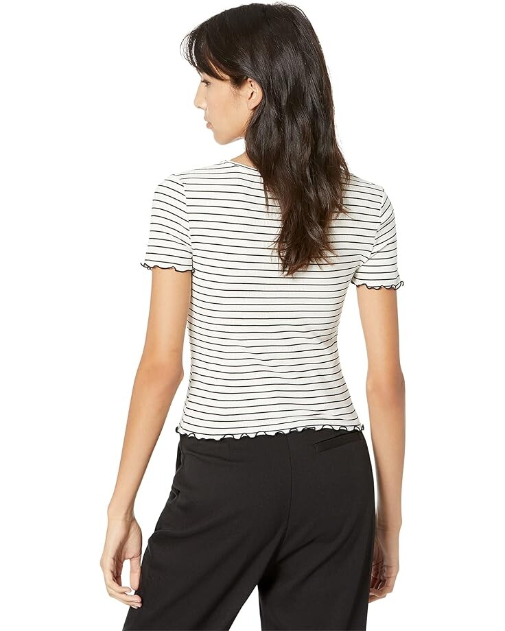 

Футболка MANGO Strup T-Shirt, естественный
