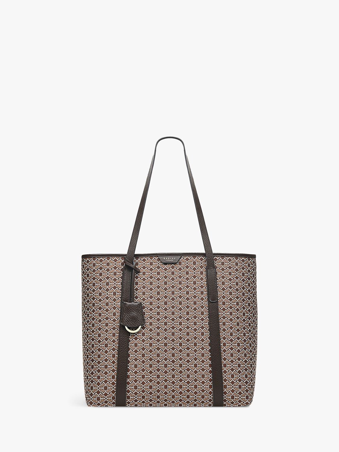 

Большая жаккардовая большая сумка Radley Museum Street Heirloom, черепаховый цвет