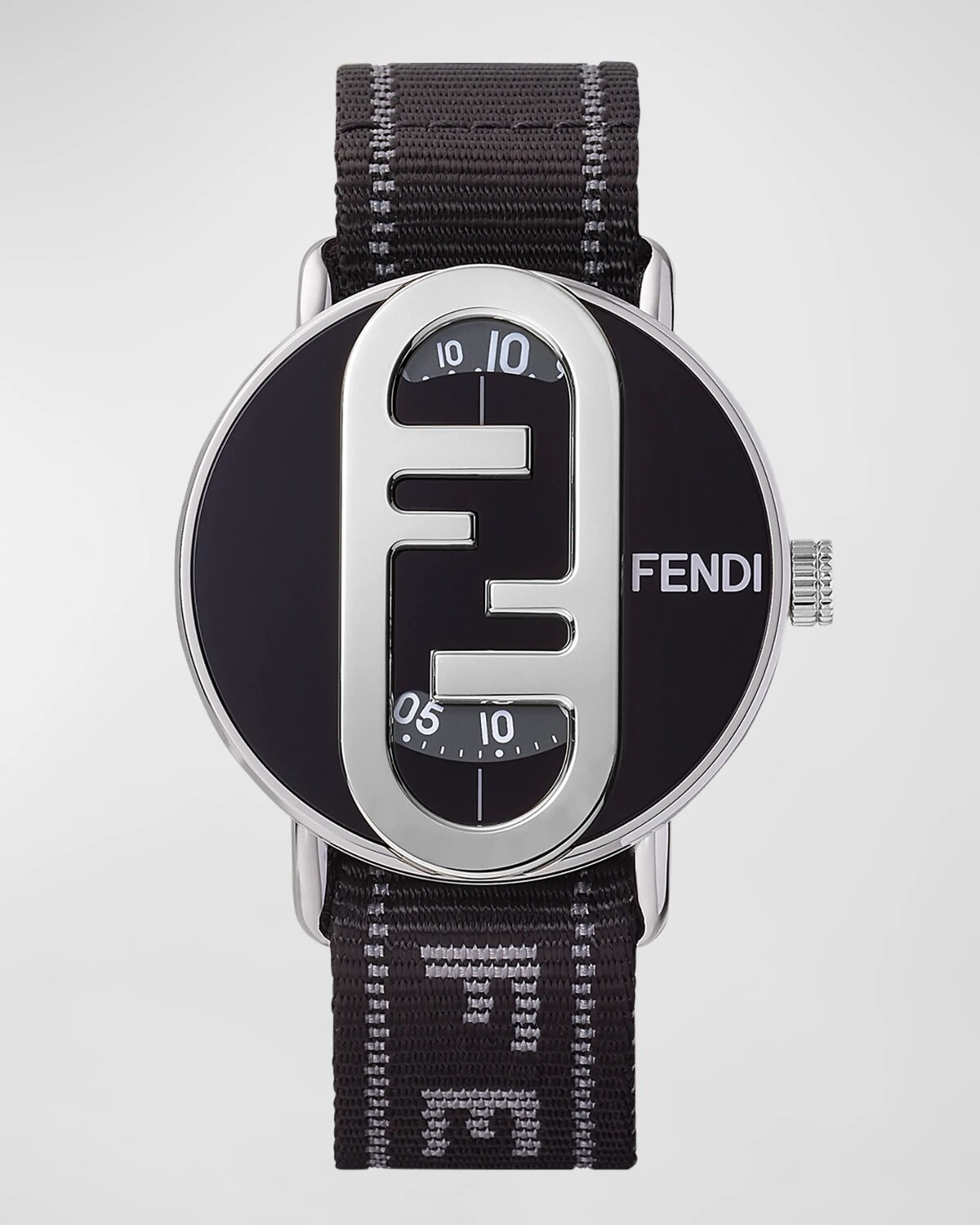 

Мужские часы O'Lock с нейлоновым ремешком, 42 мм Fendi, цвет Nero Grigio Nero