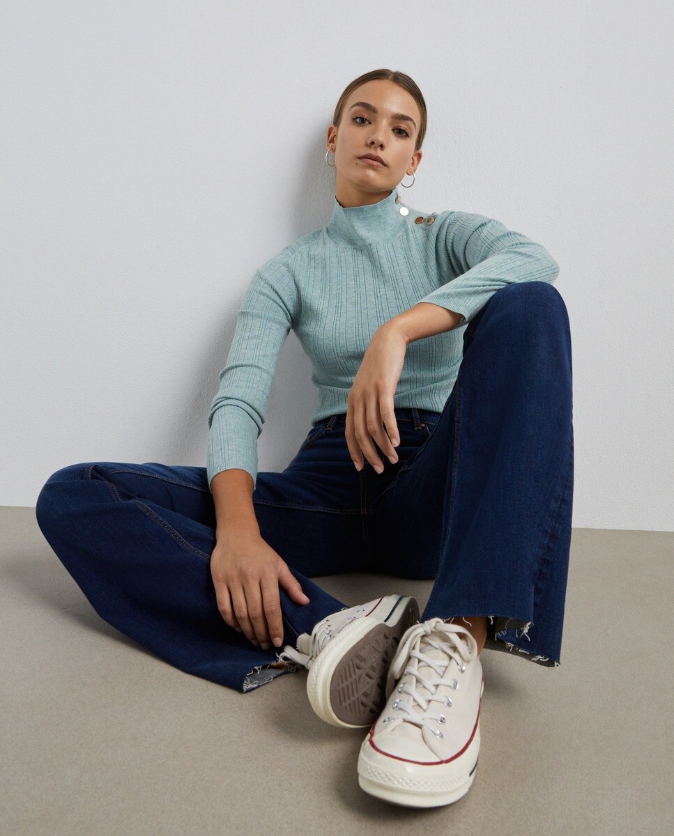 

Женский свитер Perkins с воротником Easy Wear, зеленый