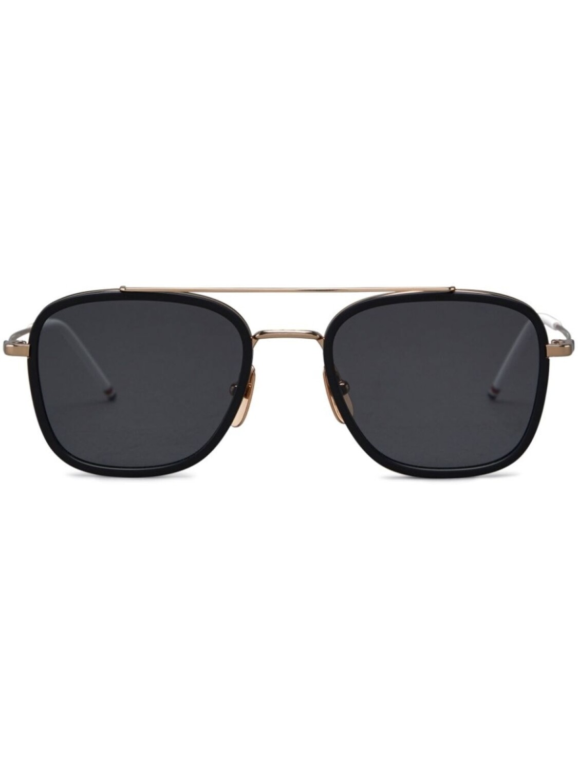 

Thom Browne Eyewear солнцезащитные очки-пилоты, черный