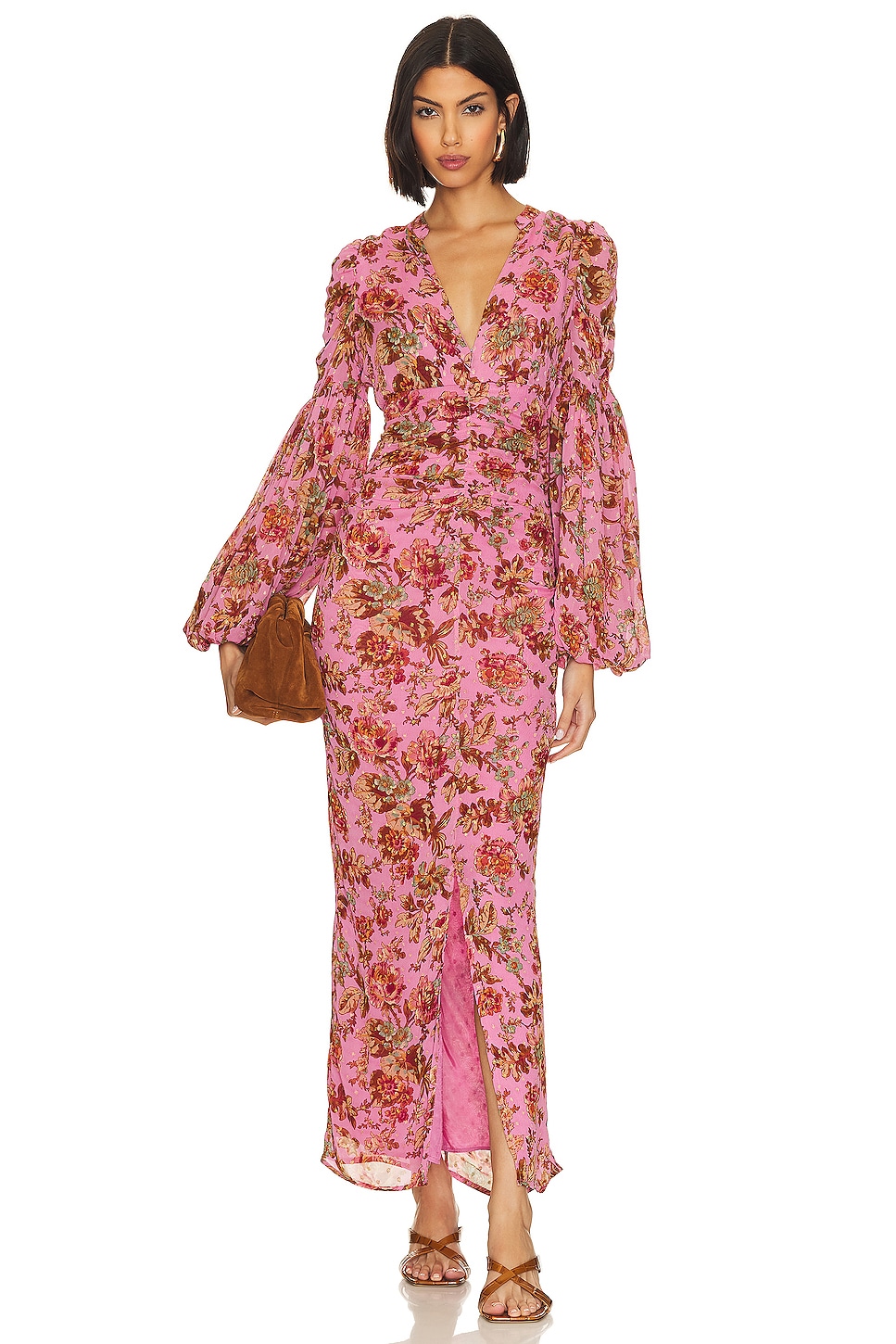 Платье byTiMo Maxi, цвет Pink Wallpaper