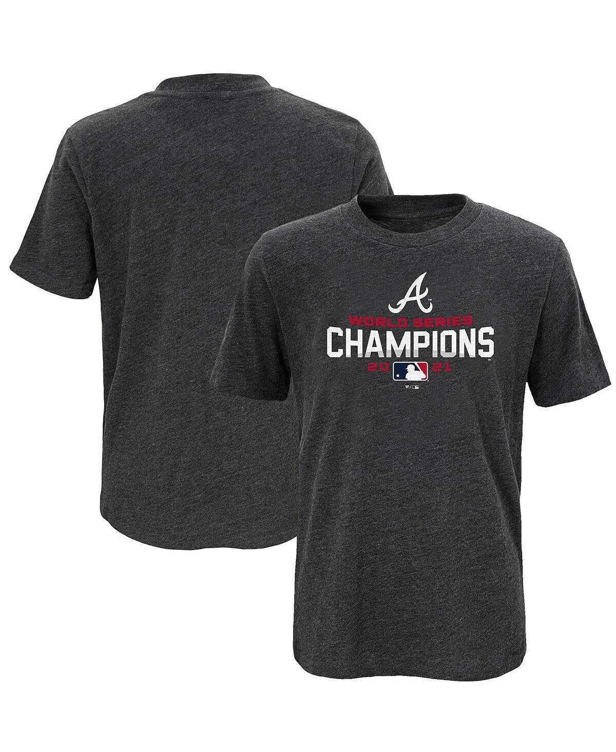 

Угольная футболка Big Boys Atlanta Braves с чемпионами Мировой серии 2021 года Fanatics