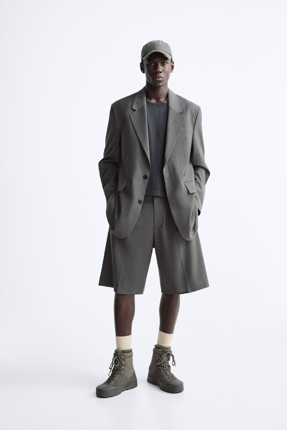 

Блейзер оверсайз ZARA, зеленый