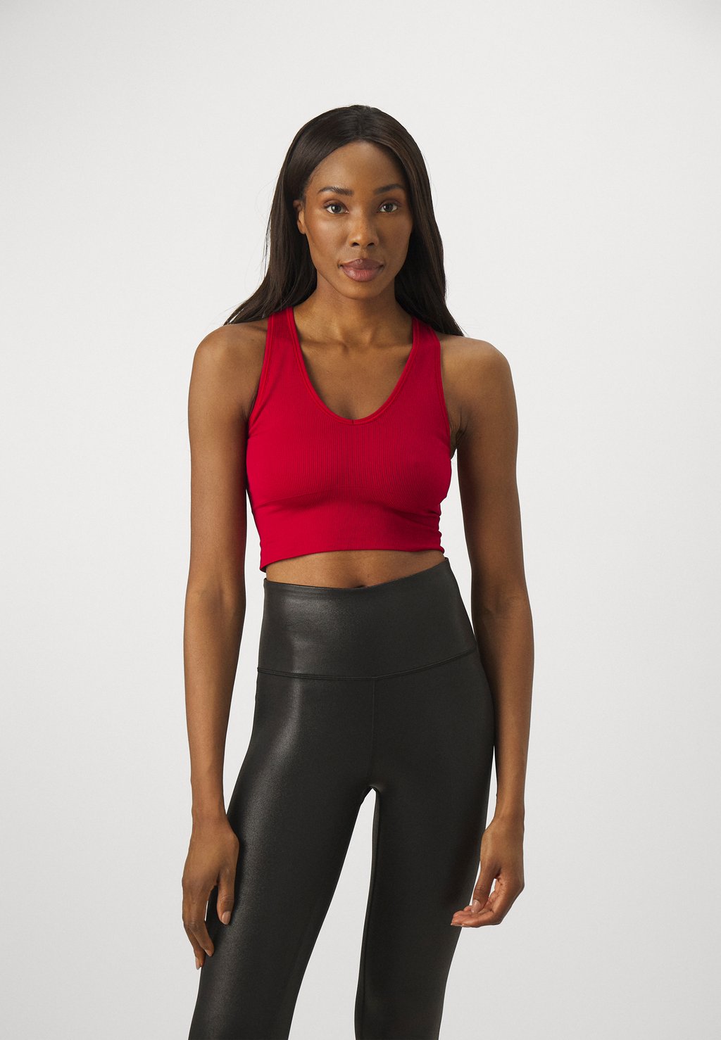 

Топ AURORA SEAMLESS CROP TANK Athleta, цвет clover berry