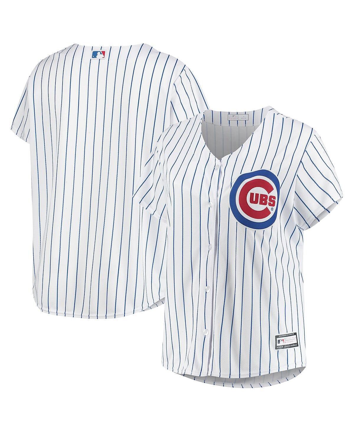 

Женская белая продезинфицированная копия джерси команды Chicago Cubs больших размеров Profile, белый