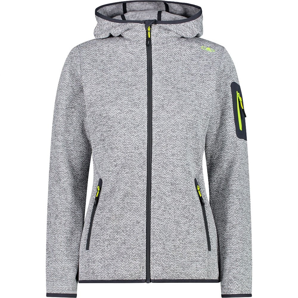 

Толстовка CMP Jacket 3H19826 Hooded, серый