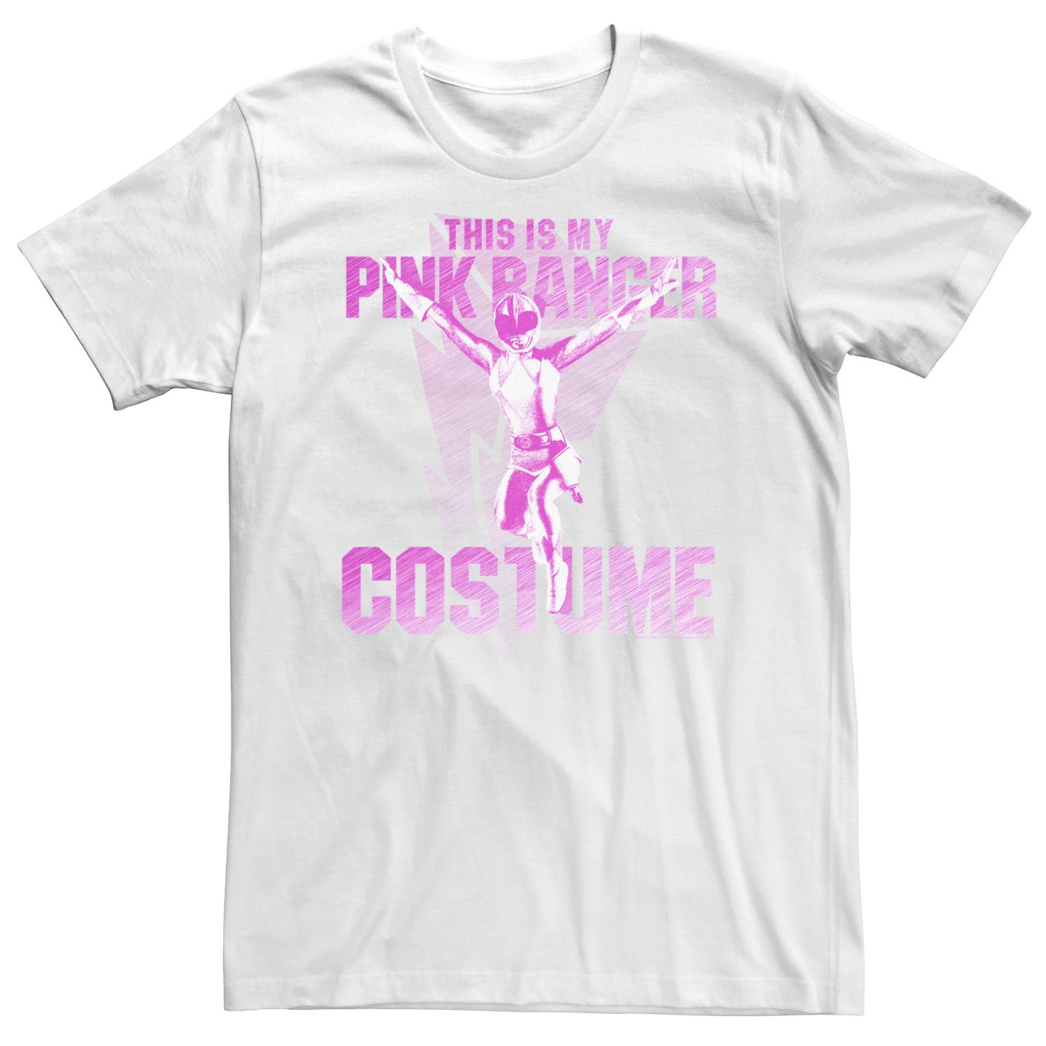 Мужская футболка Power Rangers This Is My Pink Ranger Licensed Character фигурка reaction figure mighty morphin power rangers wave 2 – pink ranger 9 см