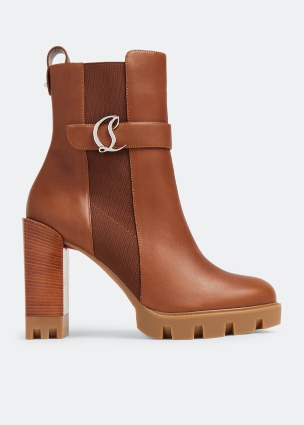 

Ботинки Christian Louboutin CL Chelsea Lug 100, коричневый