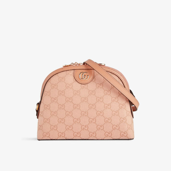 

Холщовая сумка на плечо Ophidia с монограммой Gucci, цвет cloche ropink/clro